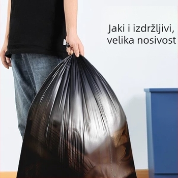 Camellia Komercijske vreće za otpad, velike, ekstra velike, debele, crne, za hotele, čišćenje i vanjski catering
