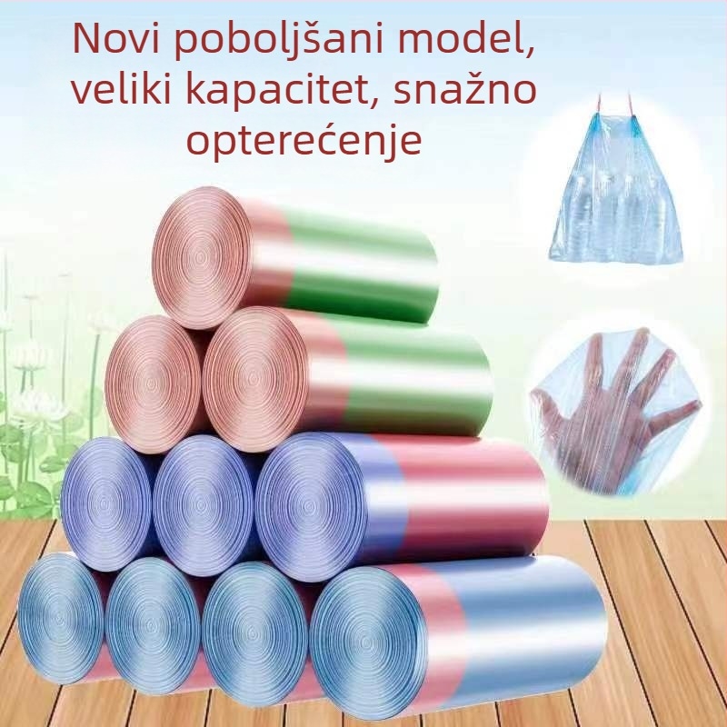 Debele jednokratne vreće za smeće s vezicom, 50 komada, za kućnu upotrebu