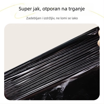 Jednokratne vreće za smeće s vezicama, 50 × 60 cm, ekstra debeli, kućanstvo, biološki razgradivi, kuhinja i kupaonica
