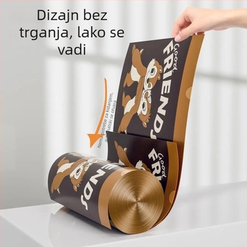 Kućne vreće za smeće sa vezicama, velike, uzorak Kiki i Didi – dvije veverice