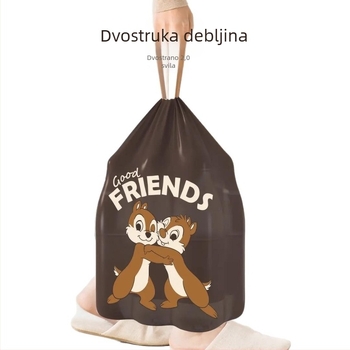 Kućne vreće za smeće sa vezicama, velike, uzorak Kiki i Didi – dvije veverice