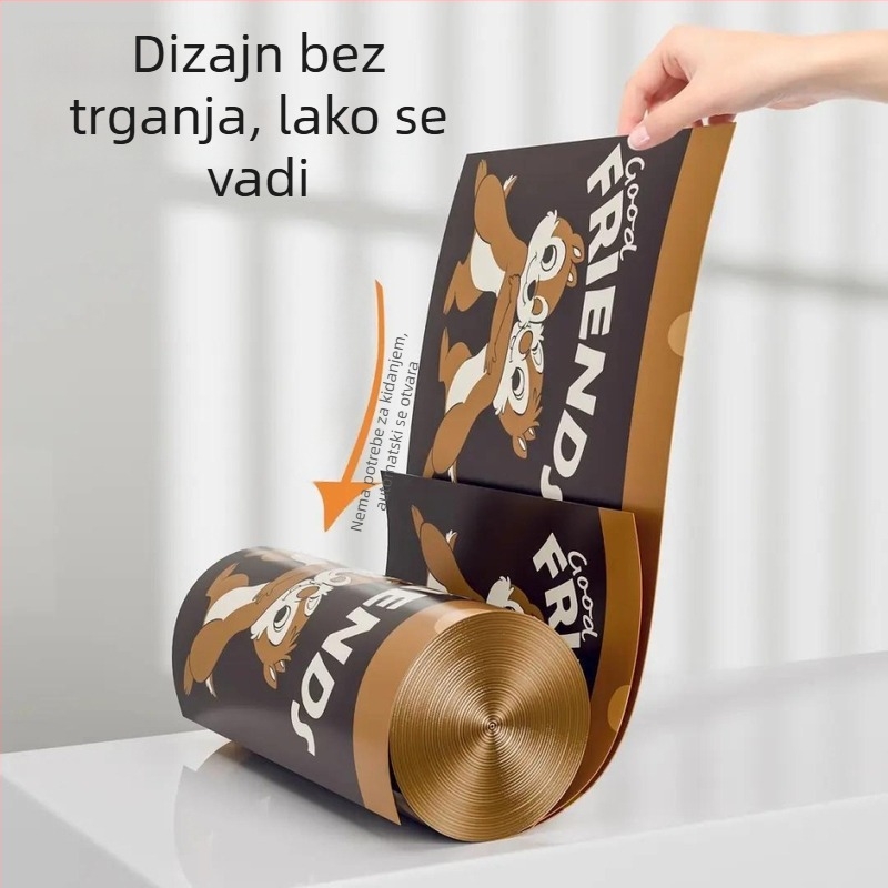 Kućne vreće za smeće sa vezicama, velike, uzorak Kiki i Didi – dvije veverice