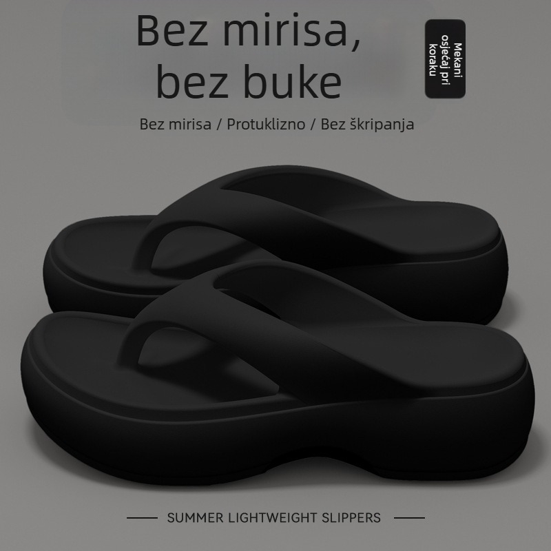 Ženske japanke s debelim potplatom za povećanje visine, proljetno-ljetne sandale, EVA potplat, za plažu i svakodnevno nošenje
