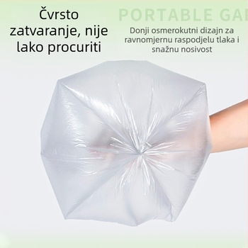 Kućne vreće za otpad, ravni otvor, metalik boja, debele, 100 komada u paketu