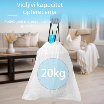 Ekstra debele vreće za smeće sa šnom, velike veličine, za kućanstvo, catering i hotele, prijenosno skladištenje