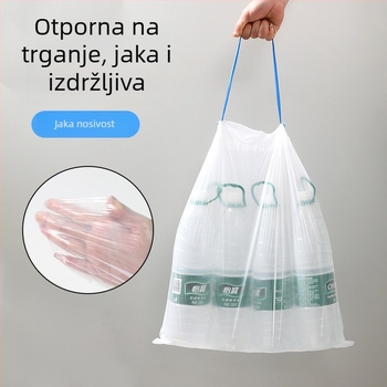 Ekstra velika debela vrećica za otpad s vezicom, za kućnu upotrebu, kuhinju i dom studenata, plastika