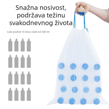 Kućne vrećice za smeće sa šnrom, debelog sloja, velike veličine, visokokvalitetne plastične vrećice