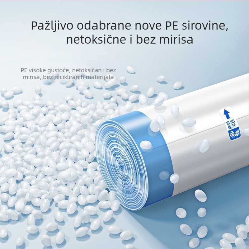 Kućne vrećice za smeće sa šnrom, debelog sloja, velike veličine, visokokvalitetne plastične vrećice
