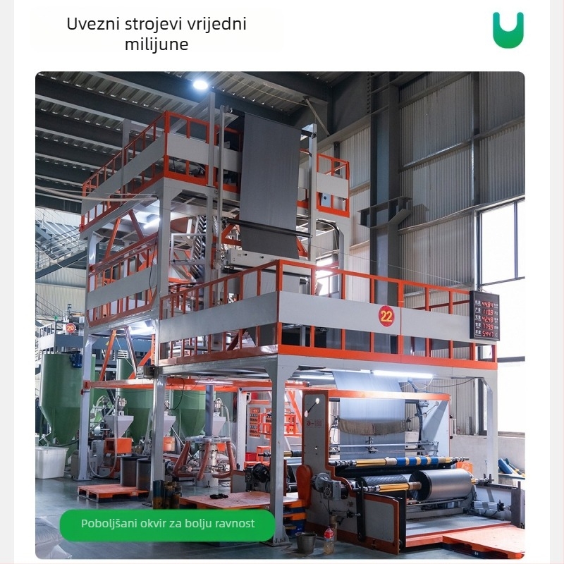 Jačane velike vreće za otpad s ravnim otvorom, crne plastične vreće za komercijalnu upotrebu, velike vreće za kante