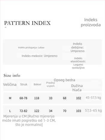 Sinan sportske hlače s blok bojama, ležernog kroja, elastičan pojas s vezicom, široke nogavice, dugačke do poda, proljetna verzija SN8605