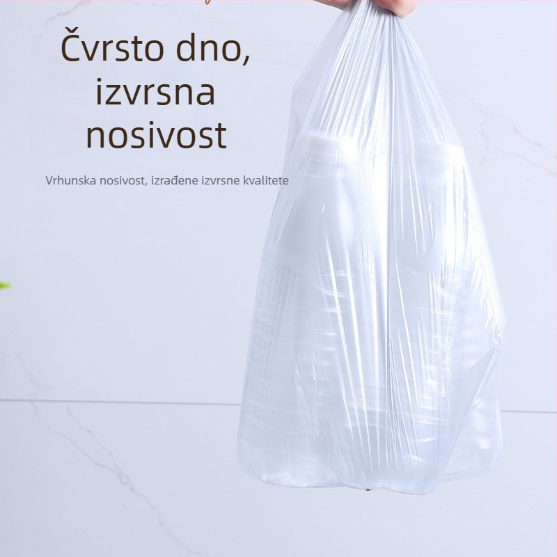 Srebrne jednokratne vreće za otpad s plosnatim otvorom, za kućnu uporabu, velike veličine, pogodne za kuhinju, catering i hotele