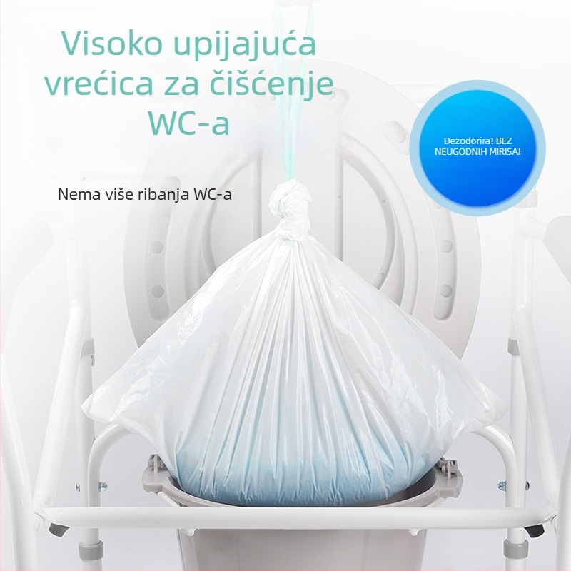 Debela apsorpcijska podloga za vrećice za zahod, njega starijih i trudnica, apsorbirajući papir, kućne prijenosne vrećice za čišćenje zahoda