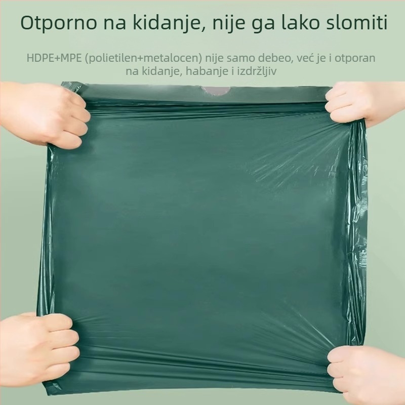 Kućne vrećice za smeće sa šnurnama, ekstra debele, velike, jednokratne