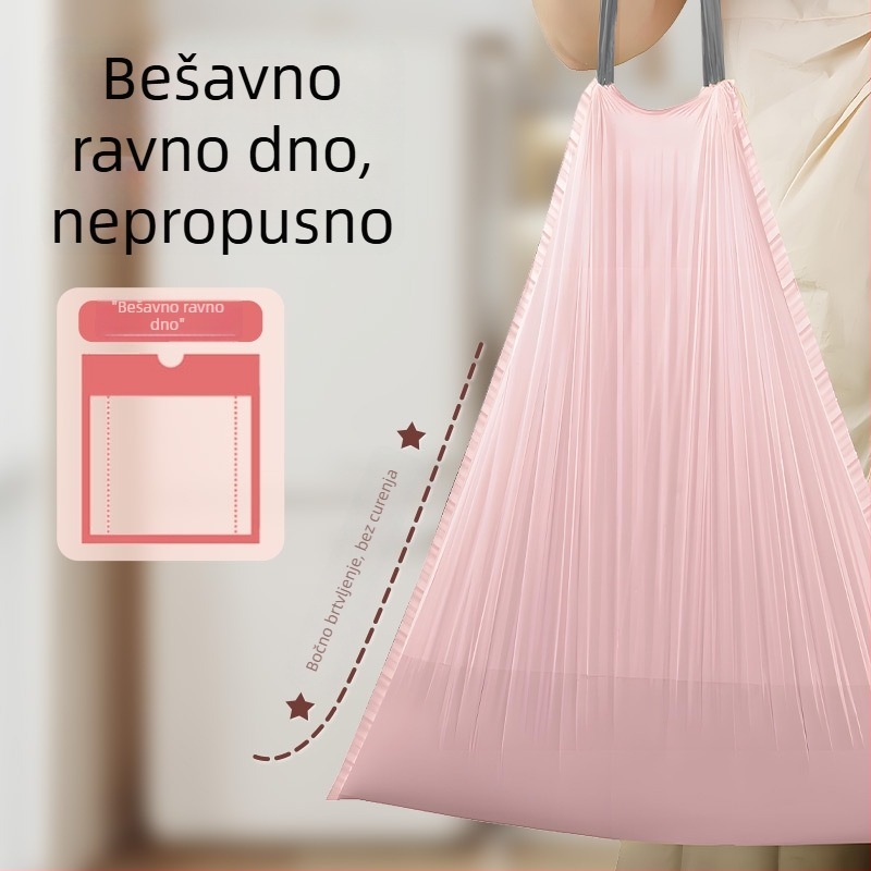 Vreća za otpad s vrpcom, miris cvijeća, za kuhinju i dom studenata, plastična