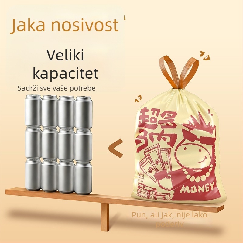Ograničeno izdanje Godine Konja – Ekstra-velike vreće za smeće s vezicom, otporne na kidanje, debele, pogodne za kuhinju i dnevni boravak