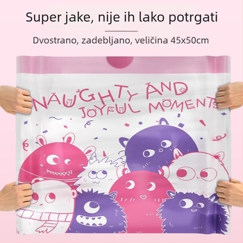 Izdržljiva kućna vreća za smeće s vrpcom, velika, tiskana kuhinjska plastična vrećica za dom i studentski dom