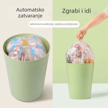 Camellia vreće za smeće s elastičnim otvorom, bez propuštanja, debele, s automatskim zatvaranjem, velike za kuhinju i kućnu upotrebu