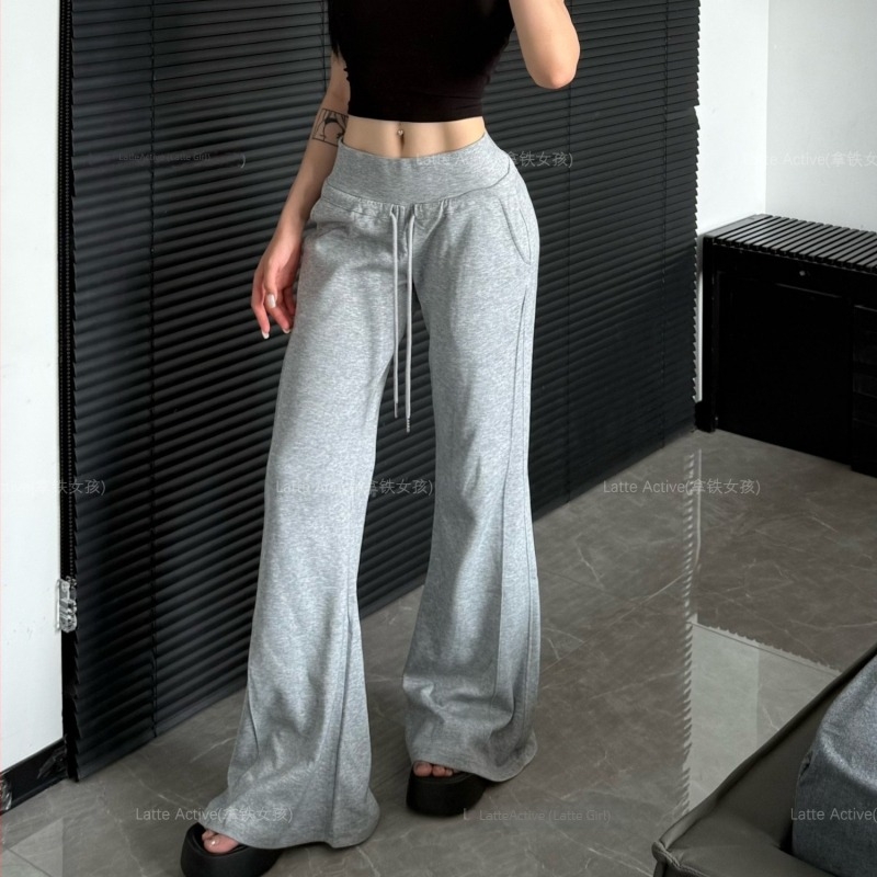 Latte Girl ženske hlače za jogu s visokim strukom, podižu bokove, uski kroj, vizualno vitke, sportske fitness hlače s blagim širenjem na krajevima