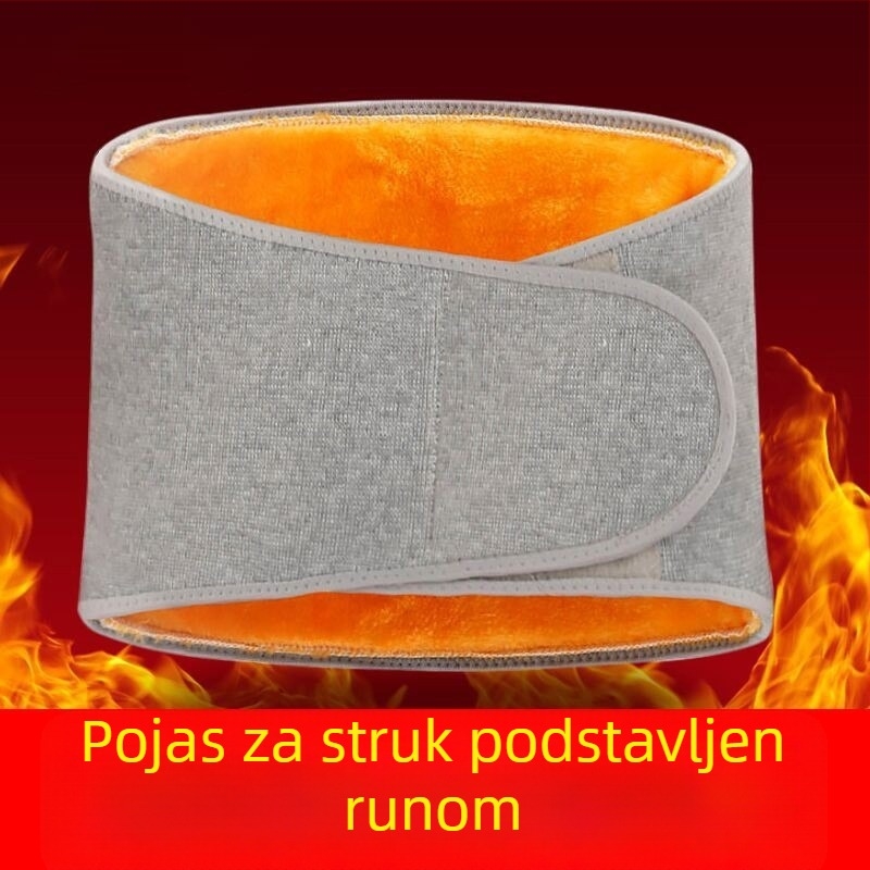 Unisex pojas za grijanje struka, tanak ljetni pojas za trbuh, s flis navlakom za jesen i zimu