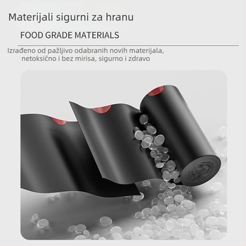 Vrećice za smeće sa šnuralom, bez kidanja, za kućanstvo, velike, debele, s ručkama, za kuhinju, dnevni boravak i ured, plastične vreće