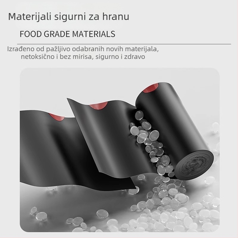Vrećice za smeće sa šnuralom, bez kidanja, za kućanstvo, velike, debele, s ručkama, za kuhinju, dnevni boravak i ured, plastične vreće