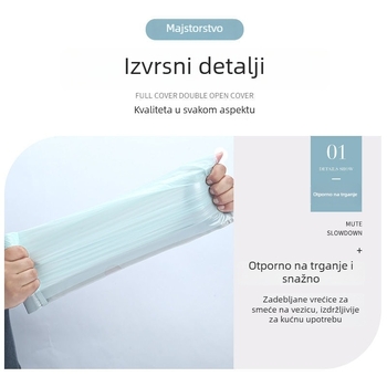 Izuzetno debela vrećica za otpad sa vezicom, kućna uporaba, automatsko zatvaranje, kuhinjska plastična vrećica