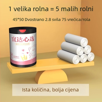 Torbe za smeće sa šnuralom, za kućnu upotrebu, velike, plastične vreće za kuhinju, kupaonicu i ured