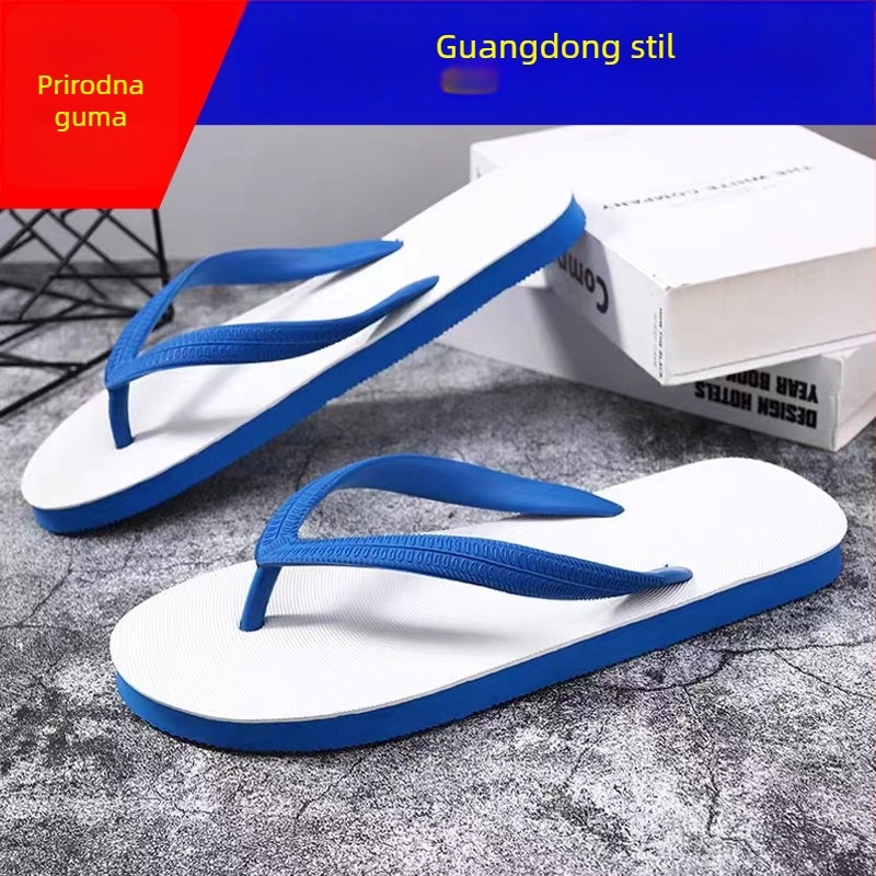 Muške gumene japanke s debelim potplatom, otvoreni prsti, protivklizne, za plažu