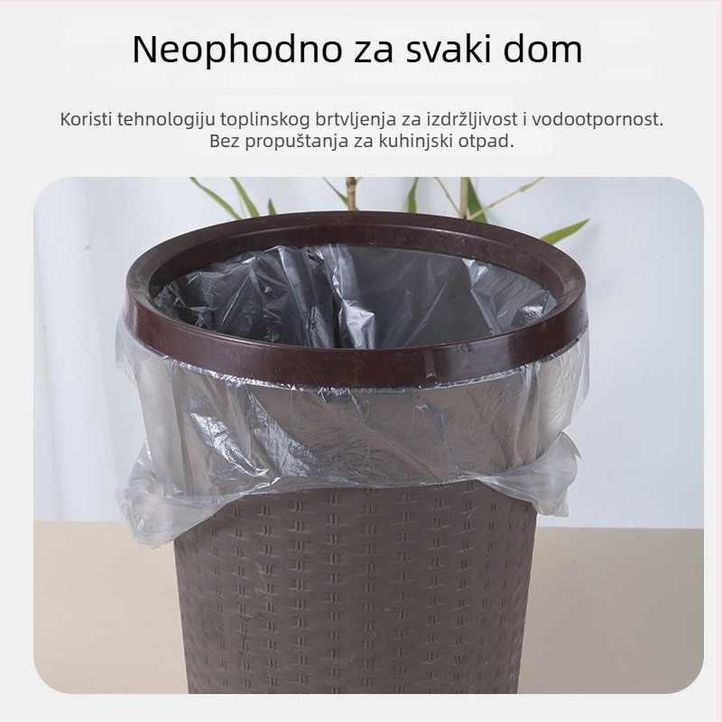 Smeće vreće u vest-stilu, srednje veličine, za kućanstvo, kuhinju i ured — biološki razgradivi PE, kutija od 100 komada