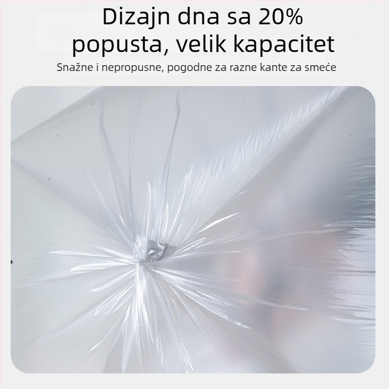 Smeće vreće u vest-stilu, srednje veličine, za kućanstvo, kuhinju i ured — biološki razgradivi PE, kutija od 100 komada