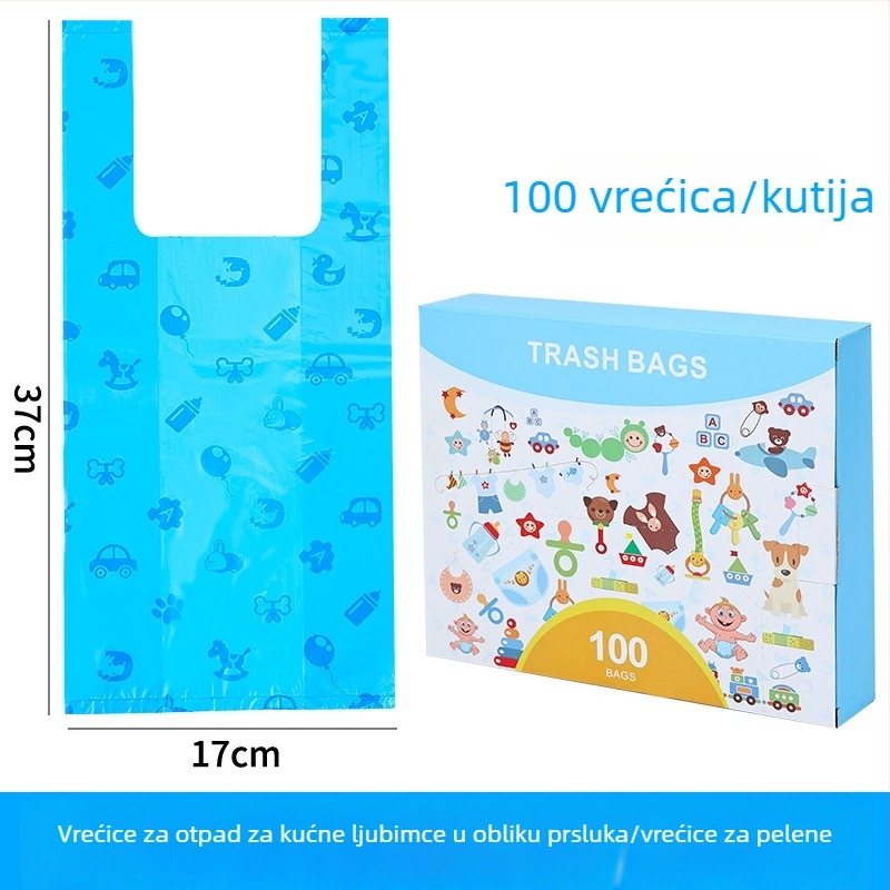 Vest-stil biodegradabilne vrećice za otpad kućnih ljubimaca — jednokratne vrećice za pse i mačke, vreće za mačju stelju