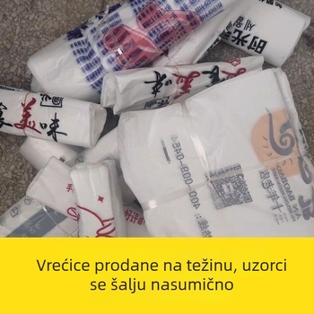 Crne vrećice za smeće s ručkama, stil prsluka, veličine male–srednje, za dom, kuhinju, hotel i ured