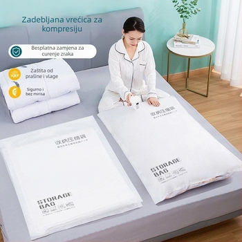 Debljane vakuumske kompresijske vreće za pokrivače i odjeću, veličine XL, M i S, za organizaciju u domu i preseljenje