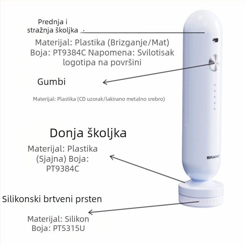Fresh Treasure Vakuumska kompresijska vrećica s bežičnom pumpom za odjeću i ćebad, za putno skladištenje, mala električna pumpa za zrak, s mogućnošću zatvaranja
