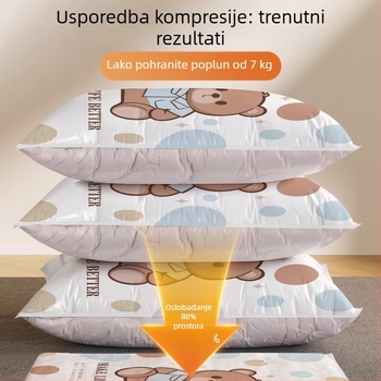 Unaprijeđene vakuumske kompresijske vreće za odjeću, deke i kapute s perjem; debele i povećane dimenzije