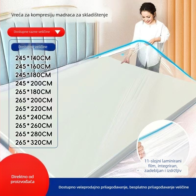 Vakuumska vreća za kompresiju lateks madraca i pohranu jastuka za kauč