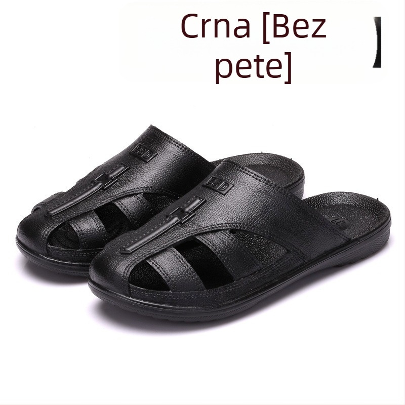 Crne radne papuče sa SPU zaštitom prstiju, bez prašine, antistatike, protuklizna podloga, čvrste i elastične, unisex