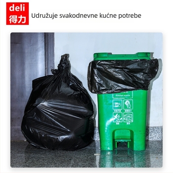 Deli 9576 Velike vreće za otpad u osmerokutnom stilu, debele plastične vreće za komercijalno čišćenje, upravljanje nekretninama, catering i hoteli