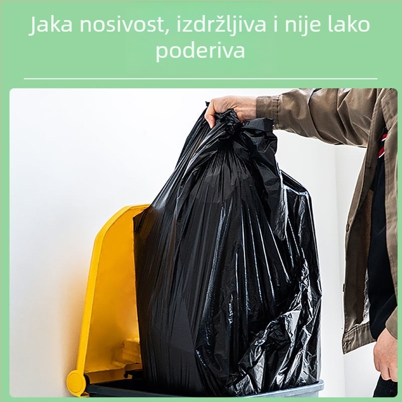 Deli 9576 Velike vreće za otpad u osmerokutnom stilu, debele plastične vreće za komercijalno čišćenje, upravljanje nekretninama, catering i hoteli