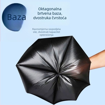 Jin Shengtang Crne jednokratne vreće za otpad od PE, perforirane, debeli, za hotele i kuhinje, 100 komada u kutiji