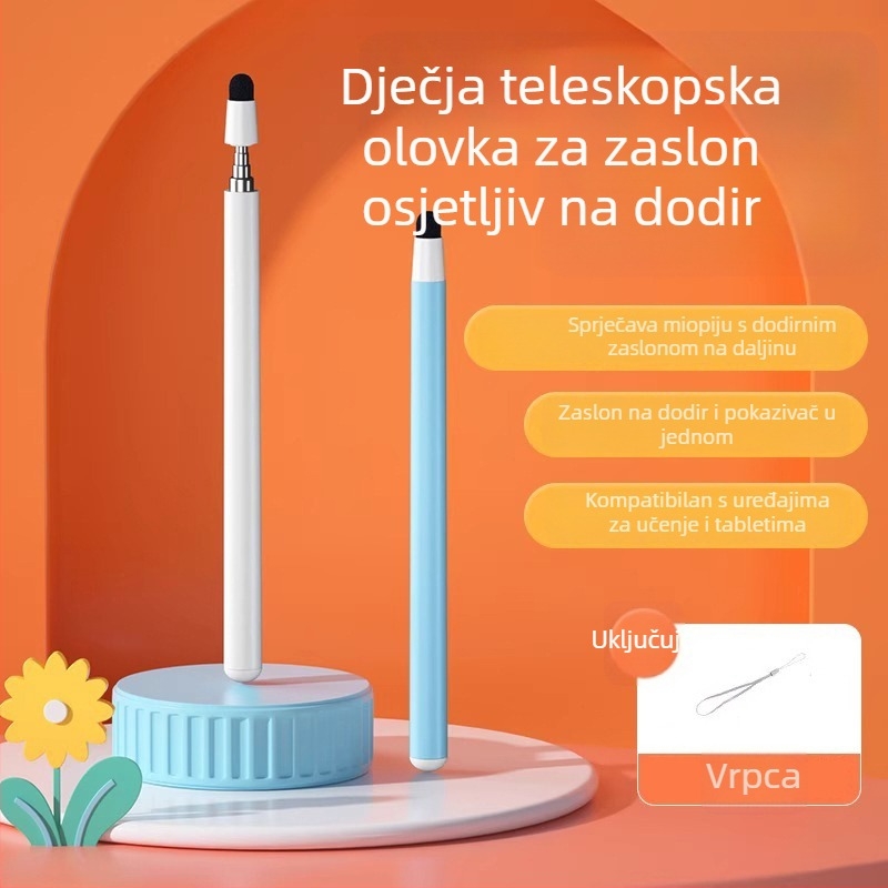 Izvlačiva dodirna olovka za djecu – pokazna štapić za čitanje, uređaj za učenje s dodirnim zaslonom