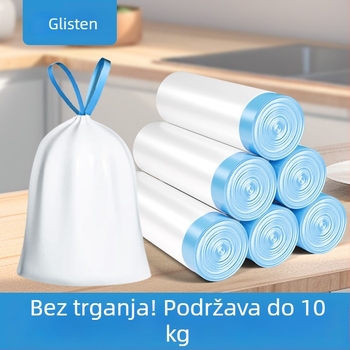 Debele vrećice za smeće sa šnuralom, za kućnu upotrebu u kuhinji, veliki kapacitet, pakiranje od 360 komada