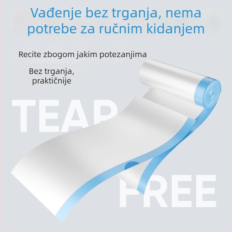 Debele vrećice za smeće sa šnuralom, za kućnu upotrebu u kuhinji, veliki kapacitet, pakiranje od 360 komada