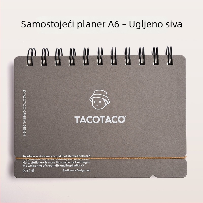Maihe Tacotaco spiralni dnevnik i planer bilježnica