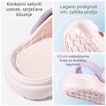 Happy Mary ljetne klogs za muškarce, žene i djecu, s zatvorenim prstima i mekanom protukliznom potplatom