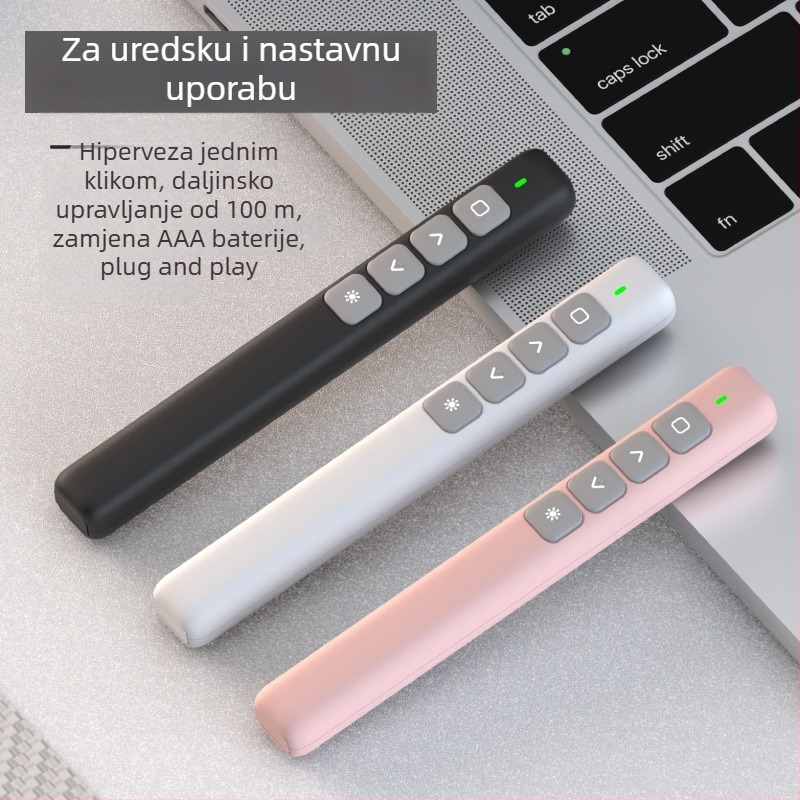 PPT laserski prezentator s daljinskim upravljanjem za prebacivanje stranica – laserski pokazivač za nastavu i prezentacije