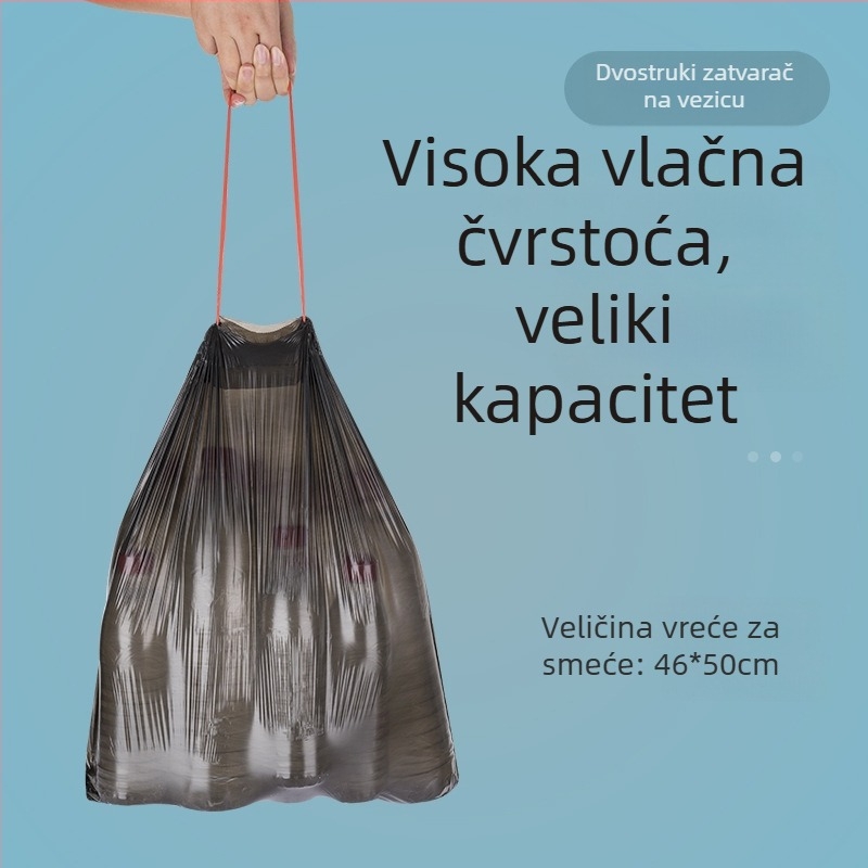 Kućne vrećice za smeće s vrpcom, u kutiji, debele, u roli, za kućnu upotrebu