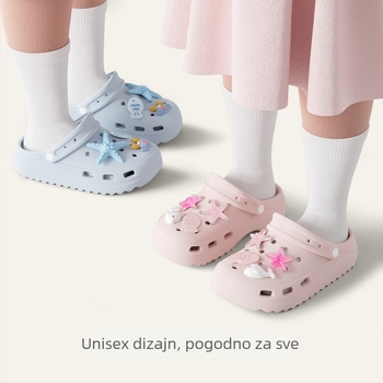 Ljetne dječje EVA sandale s motivom morske zvijezde, prozračne, protuklizne, za unutarnju i vanjsku uporabu, unisex, uzrast 7–12 godina