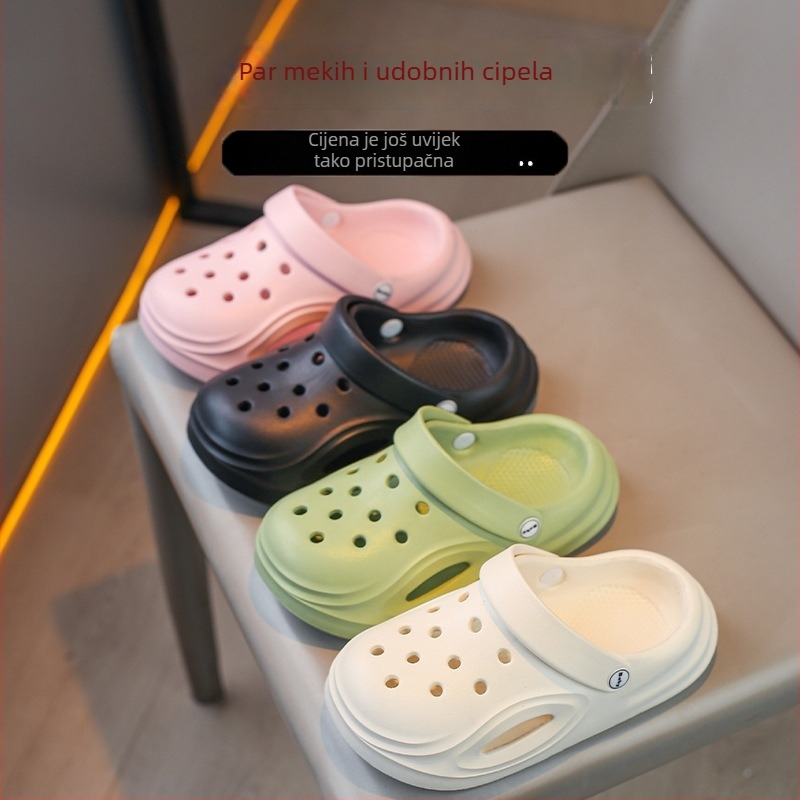 Dječje Crocs-stil sandale s otvorima za ljeto, protuklizna meka potplata, model za roditelje i djecu