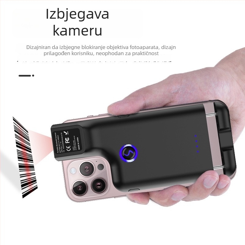 Bluetooth 2D skener kodova s klipom za leđa – mini bežični inventarni skener